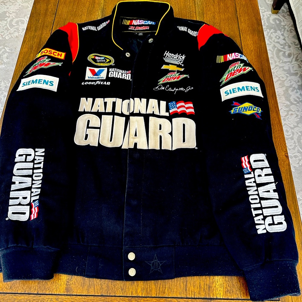 Officially licensed NASCAR Dale Earnhardt Jr #88 National Guard jacket